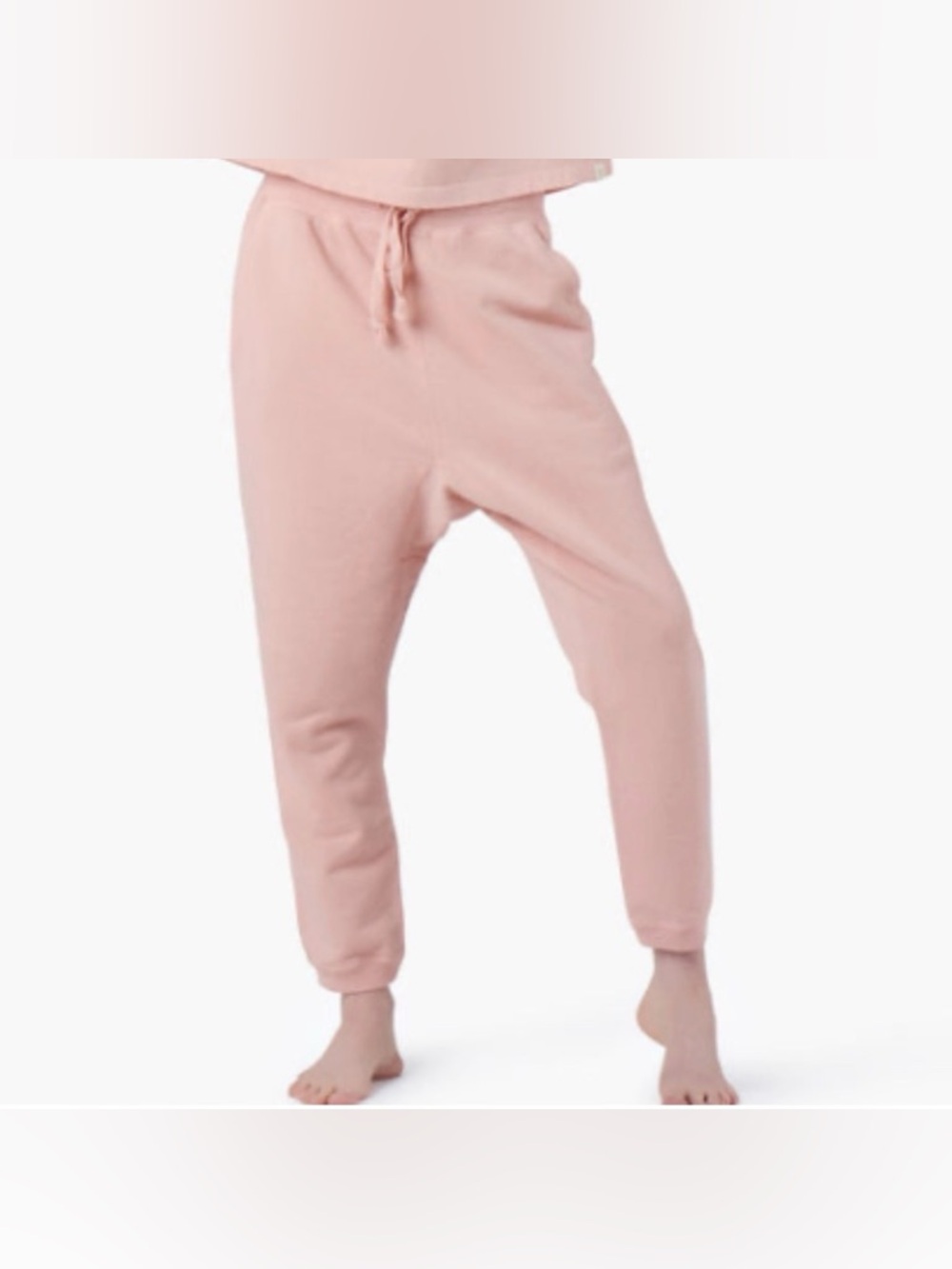 Tkees Pink Drawsting Core Joggers w/ Side Pockets Relaxed Fit, Size 1 = Small